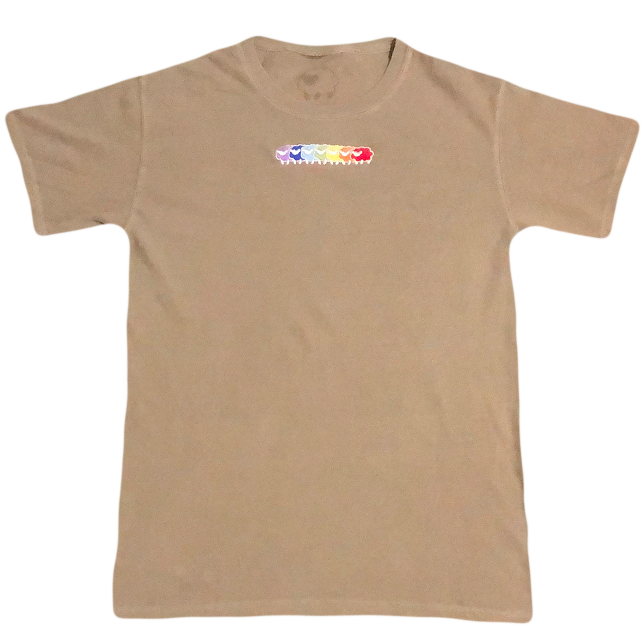 '19 sheep logo t-shirt - tan