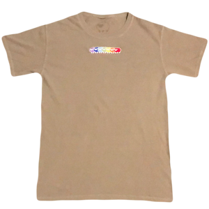 '19 sheep logo t-shirt - tan