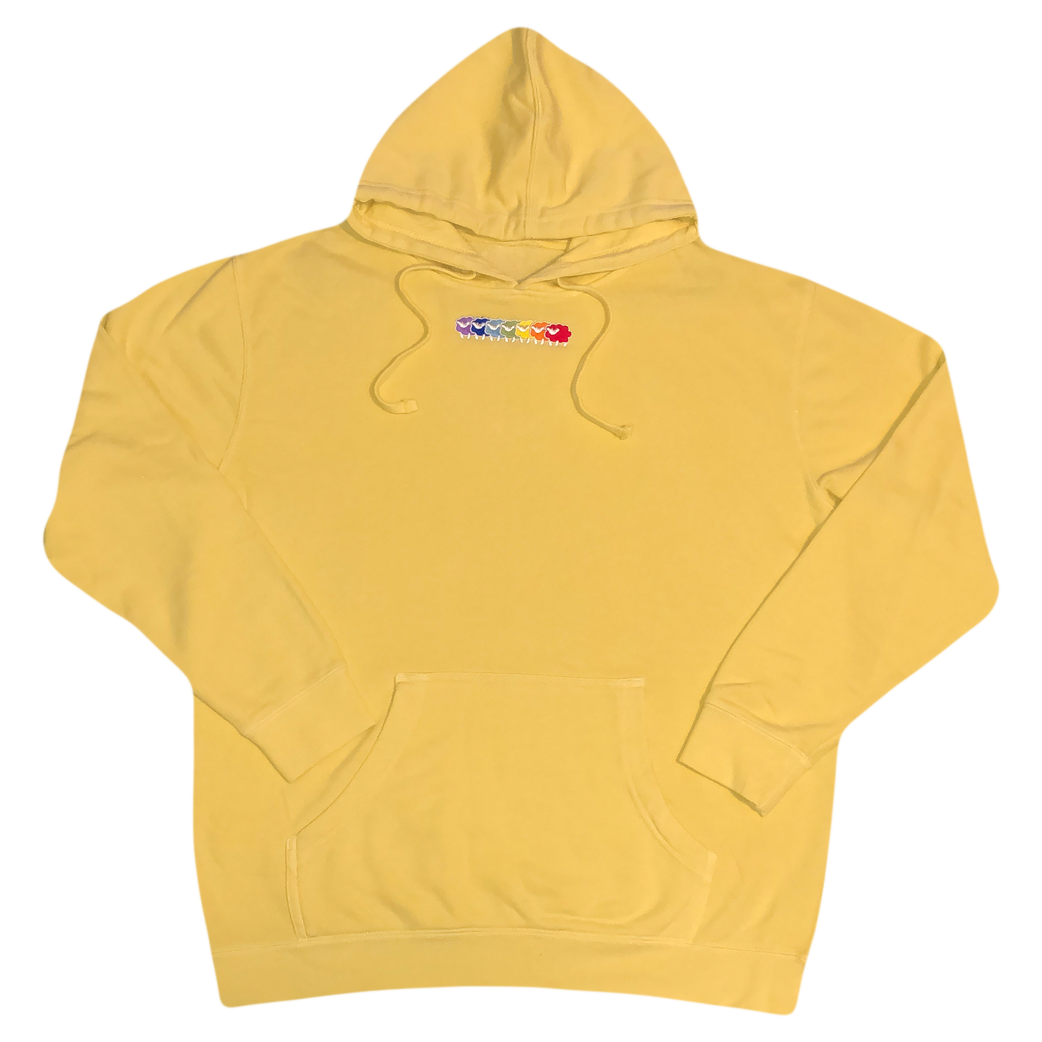 '19 sheep logo hoodie - yellow